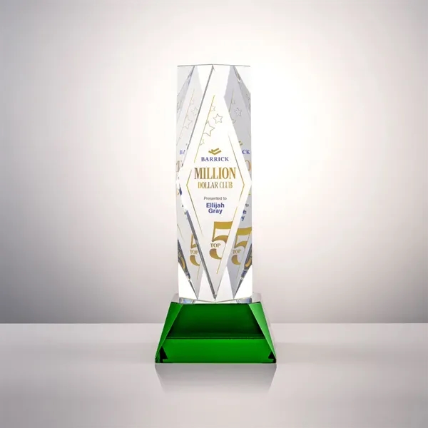 The award centers on a large diamond surrounded by ripples and... from ASI 84592 St Regis Group / St Regis