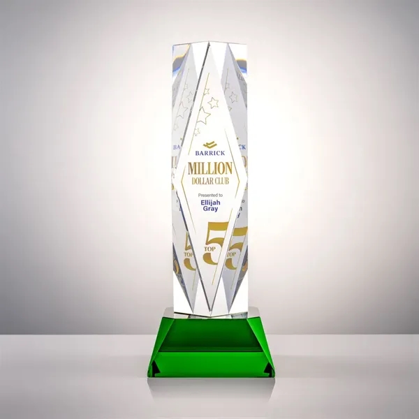 The award centers on a large diamond surrounded by ripples and... from ASI 84592 St Regis Group / St Regis