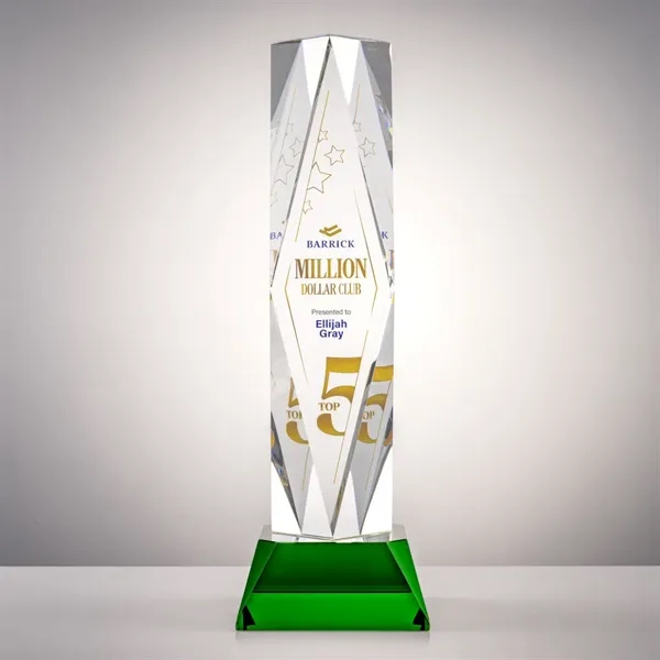 The award centers on a large diamond surrounded by ripples and... from ASI 84592 St Regis Group / St Regis