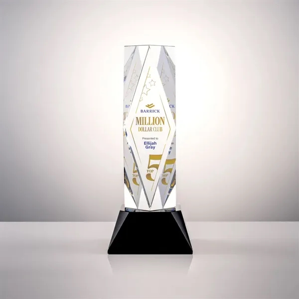 The award centers on a large diamond surrounded by ripples and... from ASI 84592 St Regis Group / St Regis