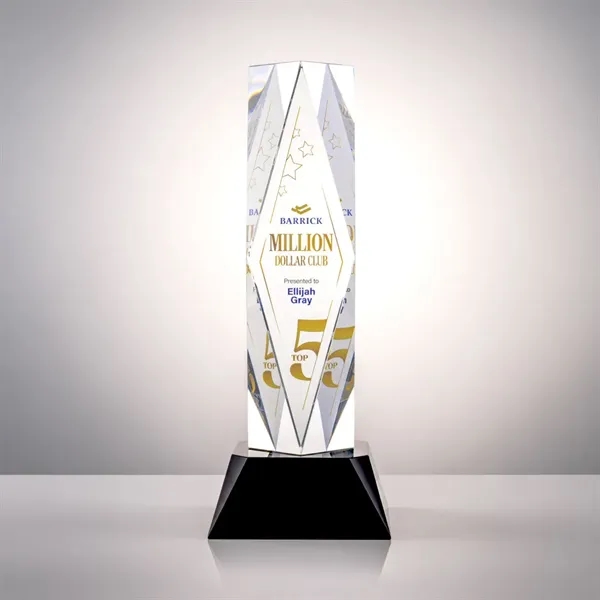 The award centers on a large diamond surrounded by ripples and... from ASI 84592 St Regis Group / St Regis