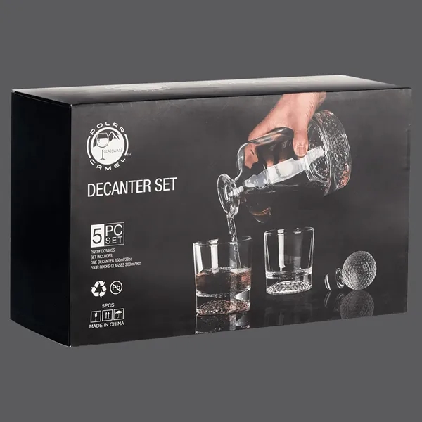 Golf-themed decanter gift set with custom imprint, perfect for corporate gifts,... from ASI 72657 Active Life Promo / Apres Ski Active Life