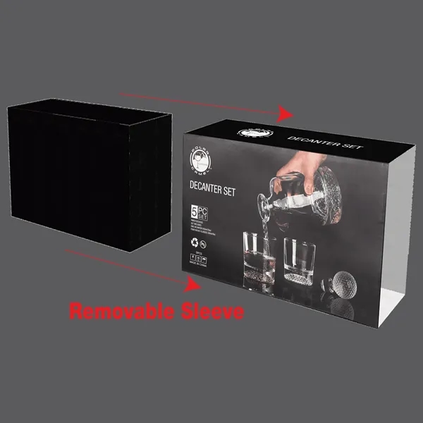 Golf-themed decanter gift set with custom imprint, perfect for corporate gifts,... from ASI 72657 Active Life Promo / Apres Ski Active Life