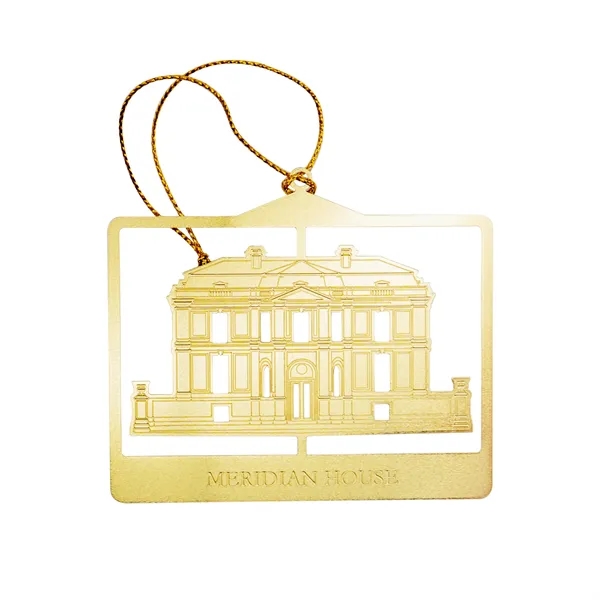 Brass hanging holiday ornaments in assorted shapes with hanging string.... from ASI 52263 EMT