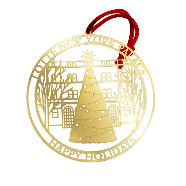 Brass hanging holiday ornaments in assorted shapes with hanging string.... from ASI 52263 EMT
