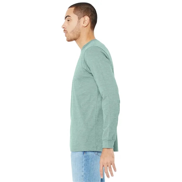 BELLA+CANVAS Unisex Heather CVC Long Sleeve Tee... from ASI 84863 SanMar