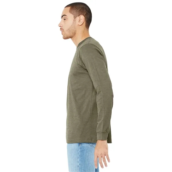 BELLA+CANVAS Unisex Heather CVC Long Sleeve Tee... from ASI 84863 SanMar