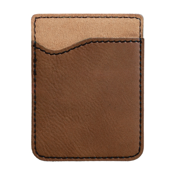 2 3/8" x 3 1/8" phone wallet made of light brown... from ASI 74601 Calico
