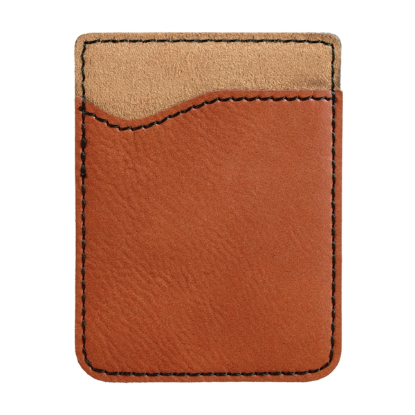 2 3/8" x 3 1/8" phone wallet made of rawhide faux... from ASI 74601 Calico