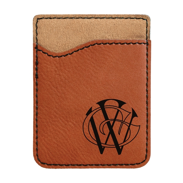 2 3/8" x 3 1/8" phone wallet made of rawhide faux... from ASI 74601 Calico