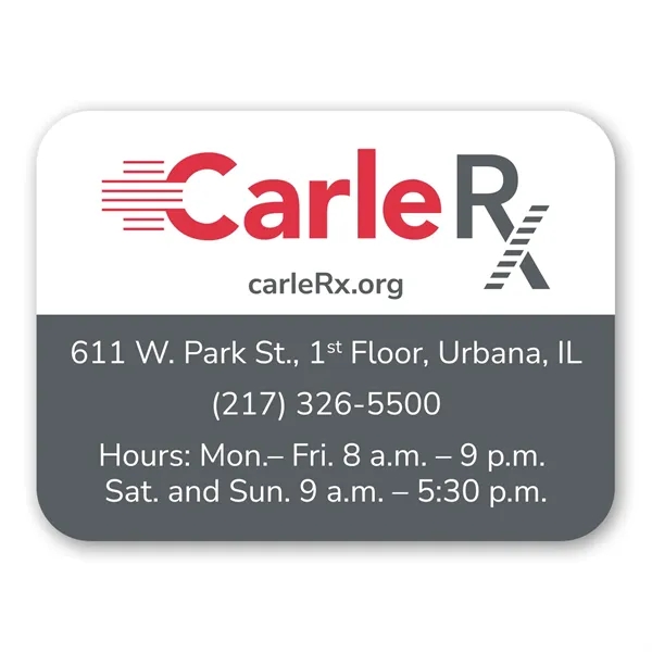 2" x 2 11/16" rectangular shaped magnet with rounded corners and... from ASI 68507 The Magnet Group / Magnet LLC™