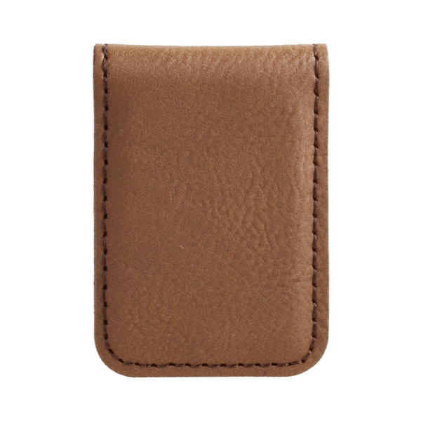 1 3/4" x 2 1/2" money clip made of dark brown... from ASI 74601 Calico