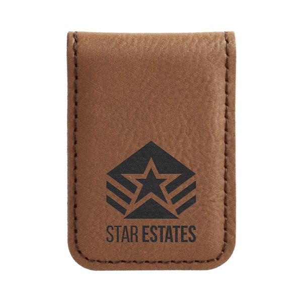 1 3/4" x 2 1/2" money clip made of dark brown... from ASI 74601 Calico