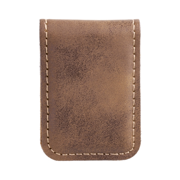 1 3/4" x 2 1/2" money clip made of rustic brown... from ASI 74601 Calico