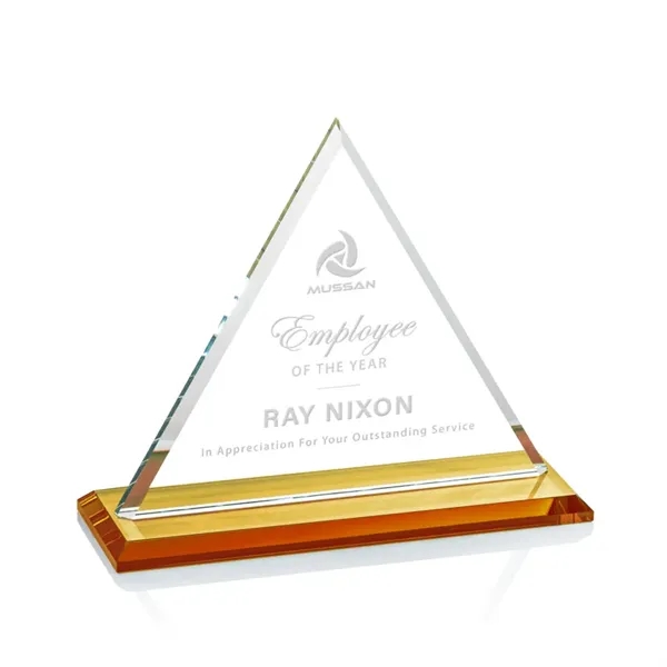 Our extraordinary Starfire triangle award is combined with an amber optical... from ASI 84592 St Regis Group / St Regis