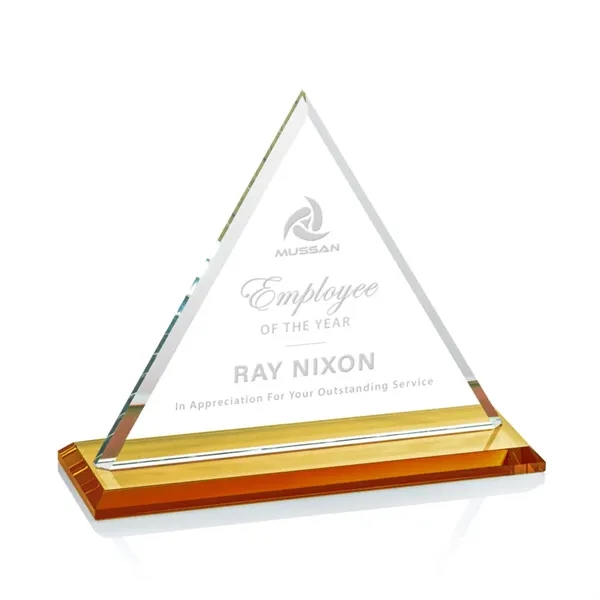 Our extraordinary Starfire triangle award is combined with an amber optical... from ASI 84592 St Regis Group / St Regis