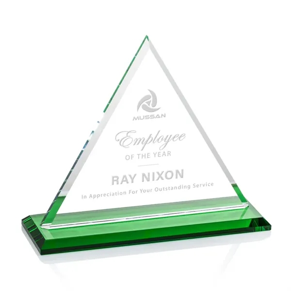 Our extraordinary Starfire triangle award is combined with an emerald crystal... from ASI 84592 St Regis Group / St Regis