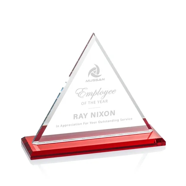 Our extraordinary Starfire triangle award is combined with a ruby crystal... from ASI 84592 St Regis Group / St Regis