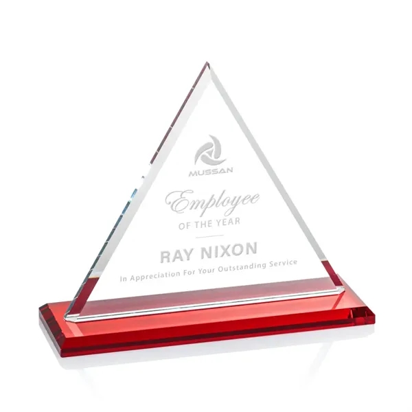 Our extraordinary Starfire triangle award is combined with a ruby crystal... from ASI 84592 St Regis Group / St Regis