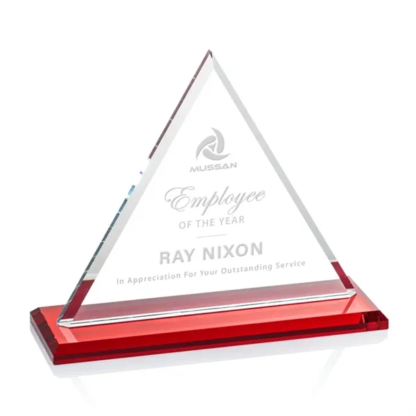 Our extraordinary Starfire triangle award is combined with a ruby crystal... from ASI 84592 St Regis Group / St Regis