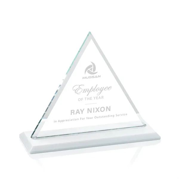 Our extraordinary beveled Starfire triangle award is combined with white optical... from ASI 84592 St Regis Group / St Regis