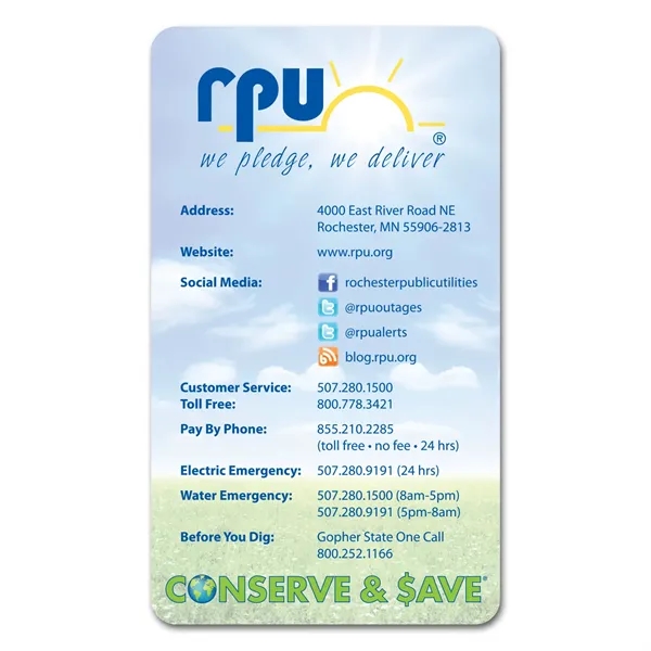 3 1/2" x 6" rectangular shaped magnet with rounded corners and... from ASI 68507 The Magnet Group / Magnet LLC™