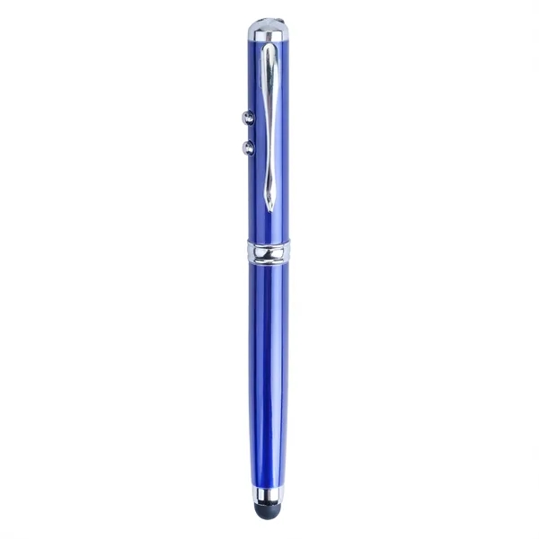 Plcard 4-in-1 LED Laser Pointer Stylus Metal Ballpoint.... from ASI 46755 Cosmo Promos