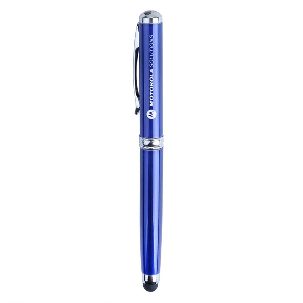 Plcard 4-in-1 LED Laser Pointer Stylus Metal Ballpoint.... from ASI 46755 Cosmo Promos