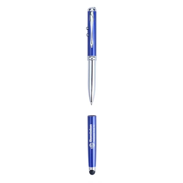 Plcard 4-in-1 LED Laser Pointer Stylus Metal Ballpoint.... from ASI 46755 Cosmo Promos