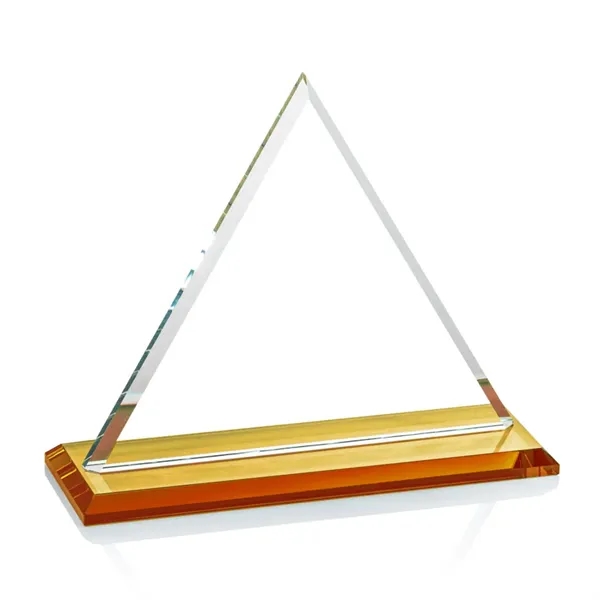 Our extraordinary Starfire triangle award is combined with an amber optical... from ASI 84592 St Regis Group / St Regis
