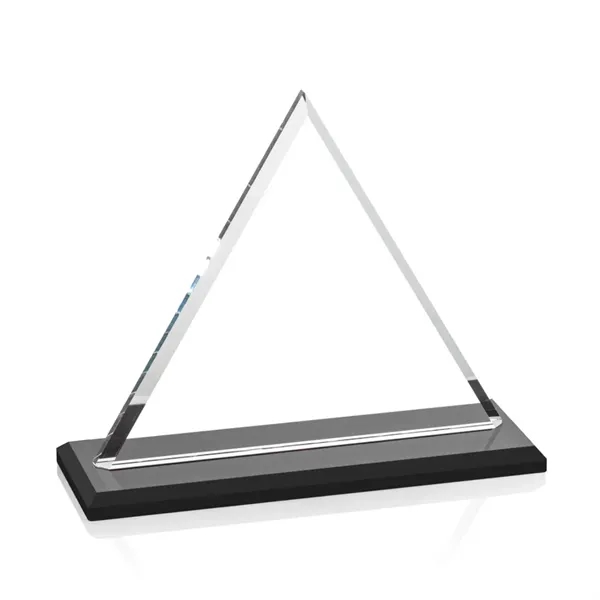 Our extraordinary beveled Starfire triangle award is combined with ebony optical... from ASI 84592 St Regis Group / St Regis