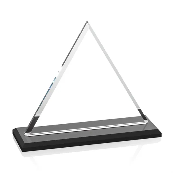 Our extraordinary beveled Starfire triangle award is combined with ebony optical... from ASI 84592 St Regis Group / St Regis