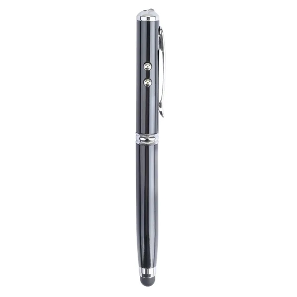Plcard 4-in-1 LED Laser Pointer Stylus Metal Ballpoint.... from ASI 46755 Cosmo Promos