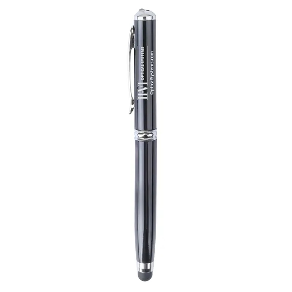 Plcard 4-in-1 LED Laser Pointer Stylus Metal Ballpoint.... from ASI 46755 Cosmo Promos