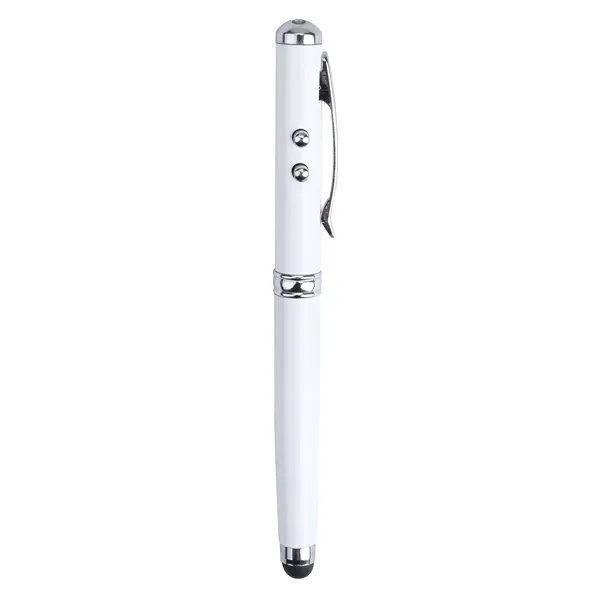 Plcard 4-in-1 LED Laser Pointer Stylus Metal Ballpoint.... from ASI 46755 Cosmo Promos