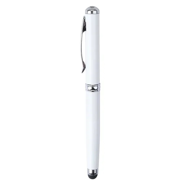 Plcard 4-in-1 LED Laser Pointer Stylus Metal Ballpoint.... from ASI 46755 Cosmo Promos