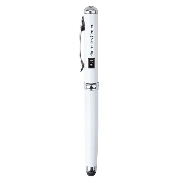 Plcard 4-in-1 LED Laser Pointer Stylus Metal Ballpoint.... from ASI 46755 Cosmo Promos