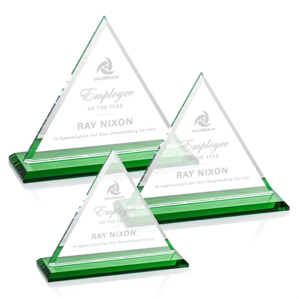 Our extraordinary Starfire triangle award is combined with an emerald crystal... from ASI 84592 St Regis Group / St Regis