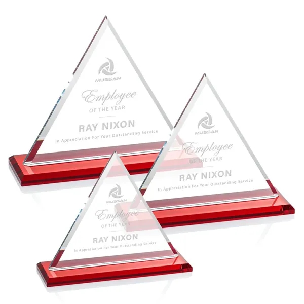 Our extraordinary Starfire triangle award is combined with a ruby crystal... from ASI 84592 St Regis Group / St Regis