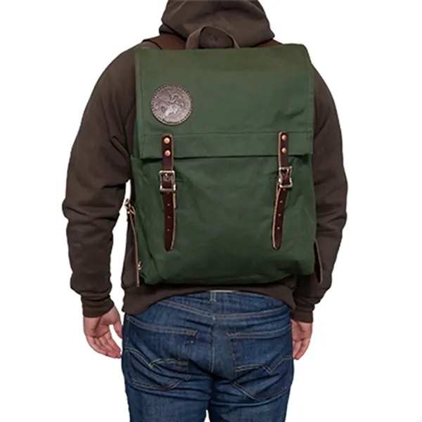 USA Made Book Bag made from durable 15-ounce canvas and leather... from ASI 46170 Compass Industries Inc