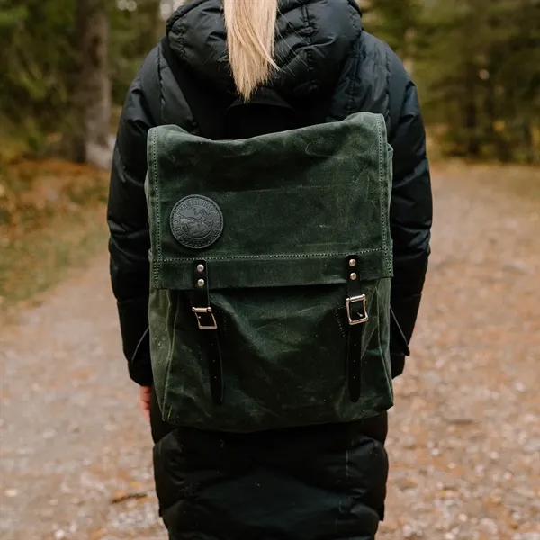 USA Made Book Bag made from durable 15-ounce canvas and leather... from ASI 46170 Compass Industries Inc