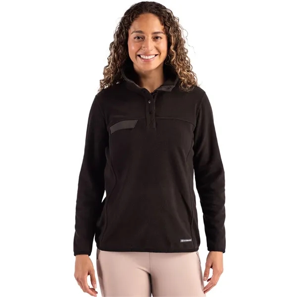 Cutter & Buck Woodland Recycled Fleece Womens Snap Pullover... from ASI 47965 Cutter & Buck