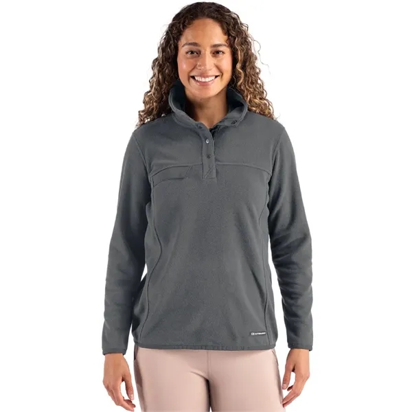 Cutter & Buck Woodland Recycled Fleece Womens Snap Pullover... from ASI 47965 Cutter & Buck