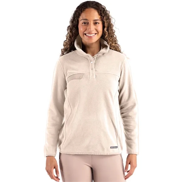 Cutter & Buck Woodland Recycled Fleece Womens Snap Pullover... from ASI 47965 Cutter & Buck
