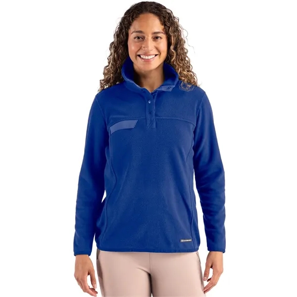 Cutter & Buck Woodland Recycled Fleece Womens Snap Pullover... from ASI 47965 Cutter & Buck