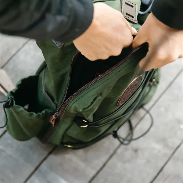 USA Made shoulder Sling Pack made from durable 15-ounce canvas with... from ASI 46170 Compass Industries Inc