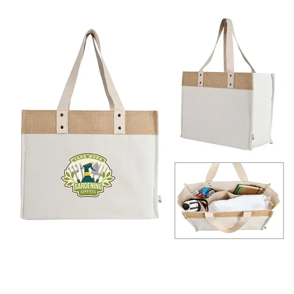 Sophia Canvas Tote With Jute Trim... from ASI 67866 Logomark/Valumark