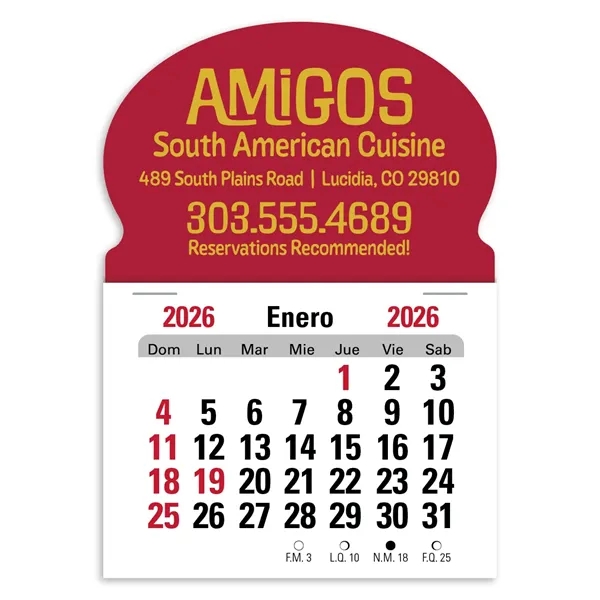 Press-N-Stick Spanish Calendar... from ASI 40480 Koozie Group