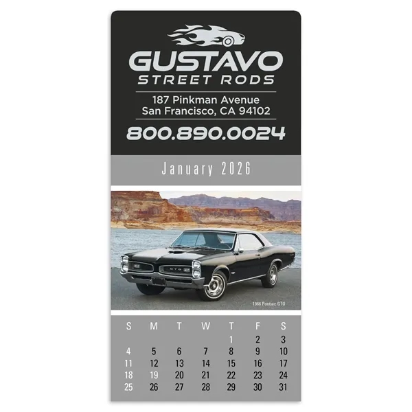 Press-N-Stick Cruisin' Cars Calendar... from ASI 40480 Koozie Group