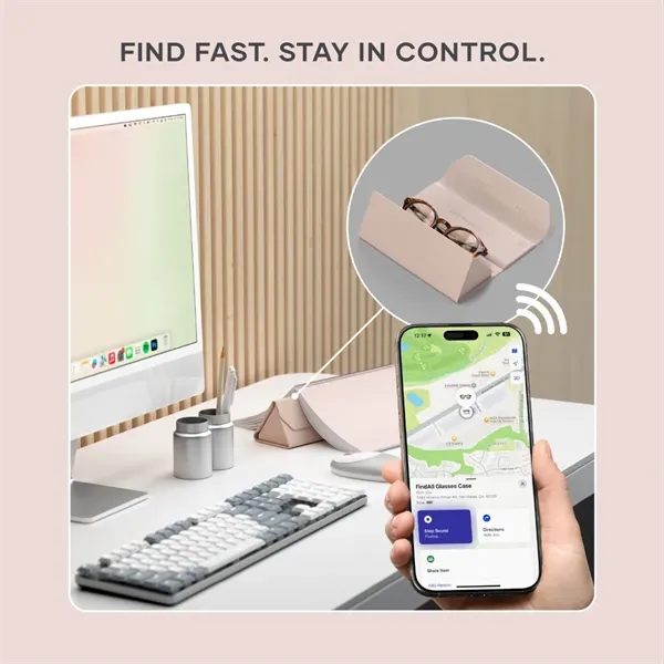 SATECHI® Stylish glasses case with Apple Find My, loud alerts, Bluetooth... from ASI 84592 St Regis Group